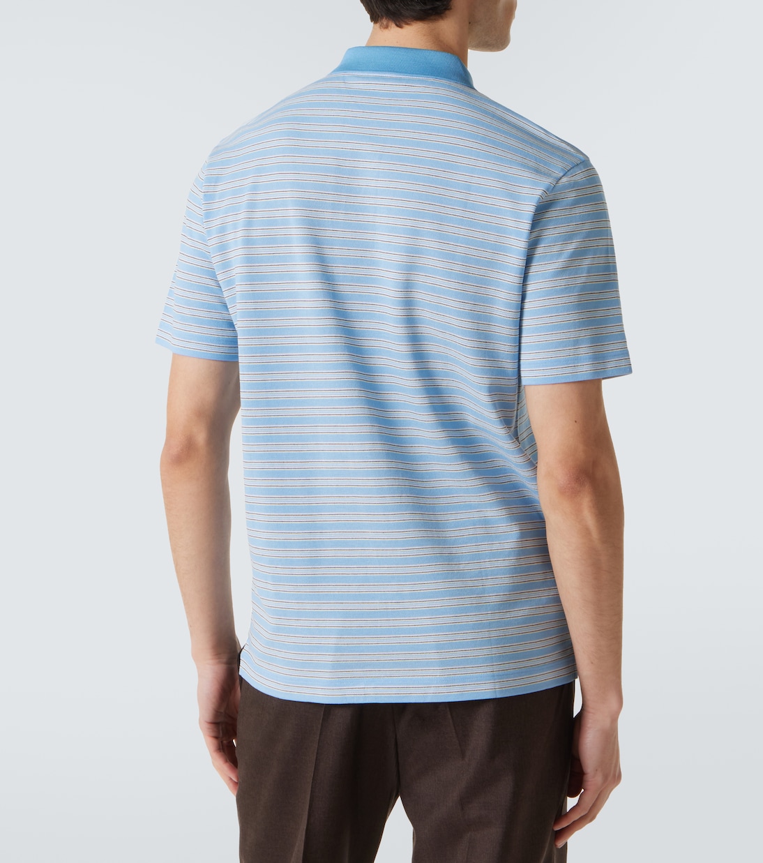Polo de algodón a rayas | Prada