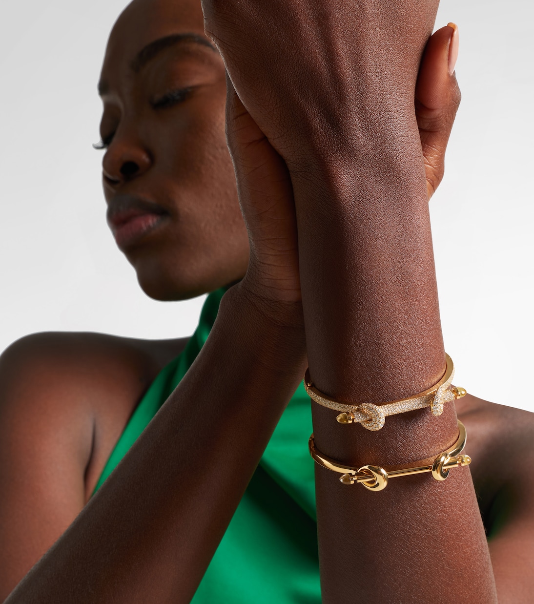 Bracelet Chakra Icon en or 18 ct, diamants et quartz  | Ananya