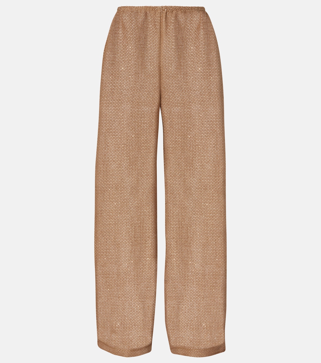 Pantalon ample Stella en lin mélangé à sequins | Leset