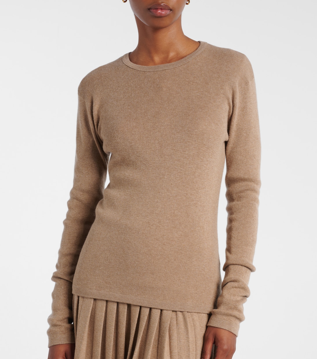 Vivian knitted cotton and cashmere top | Lisa Yang
