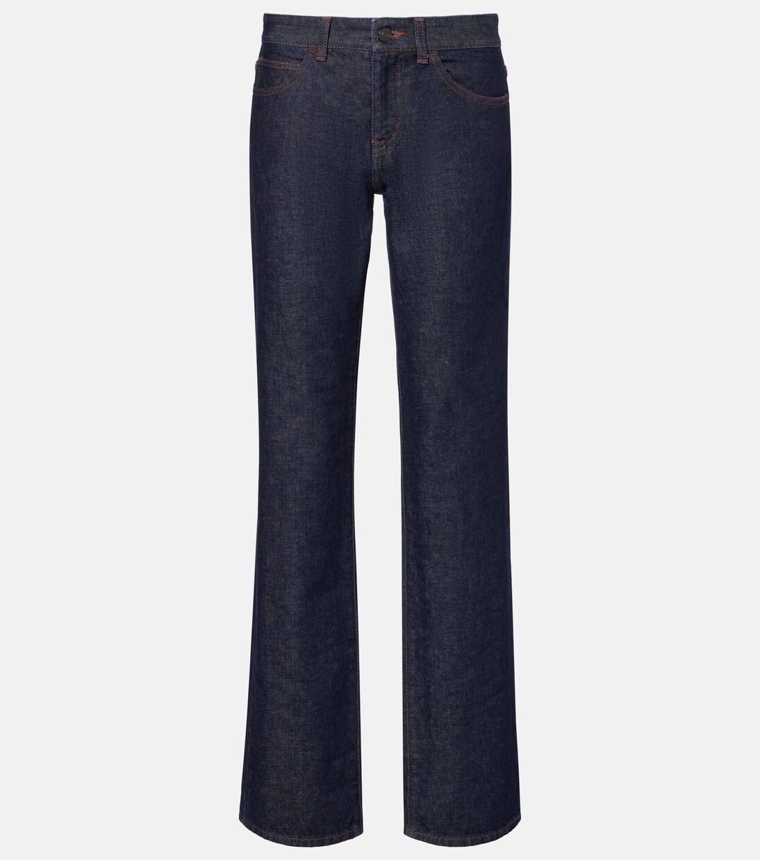 Carlyl mid-rise straight jeans | The Row