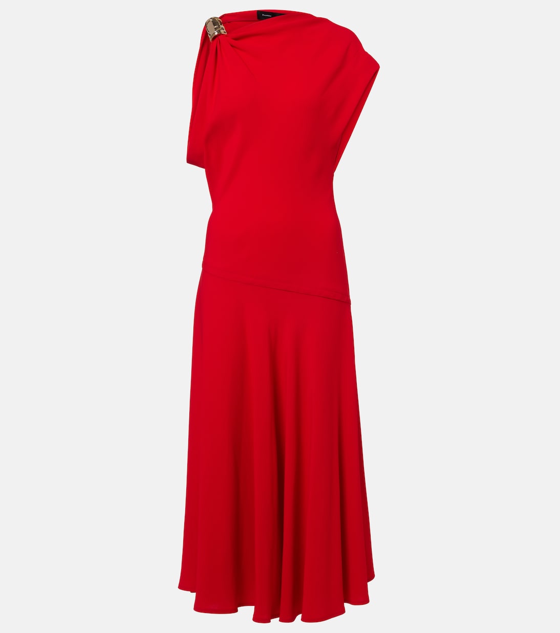 Rue asymmetric crêpe maxi dress | Proenza Schouler