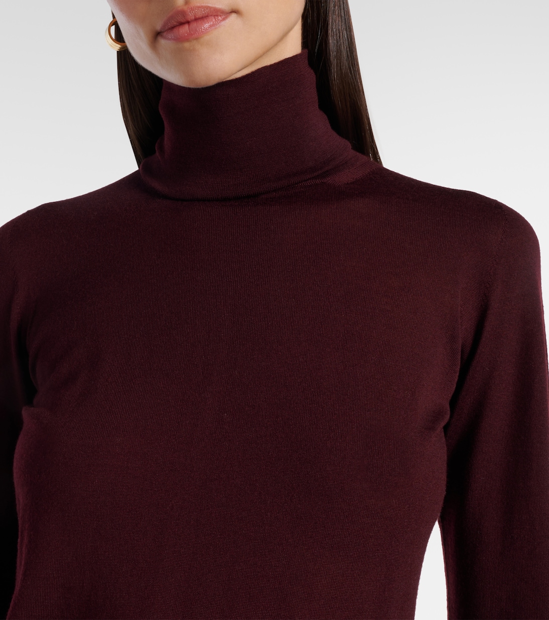 Saluto virgin wool turtleneck sweater | Max Mara