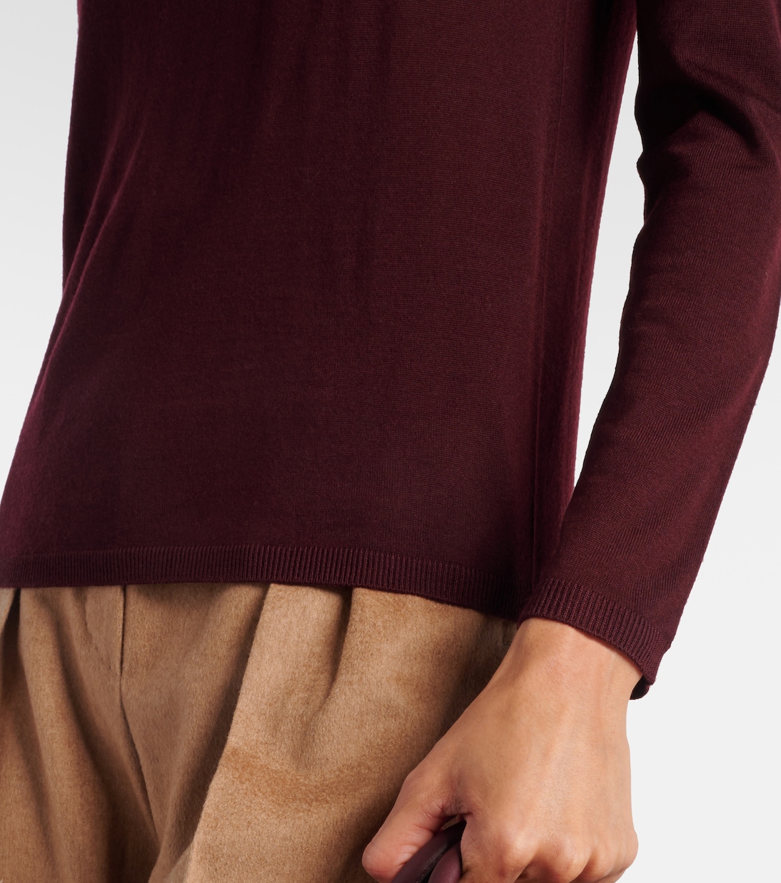 Saluto virgin wool turtleneck sweater | Max Mara