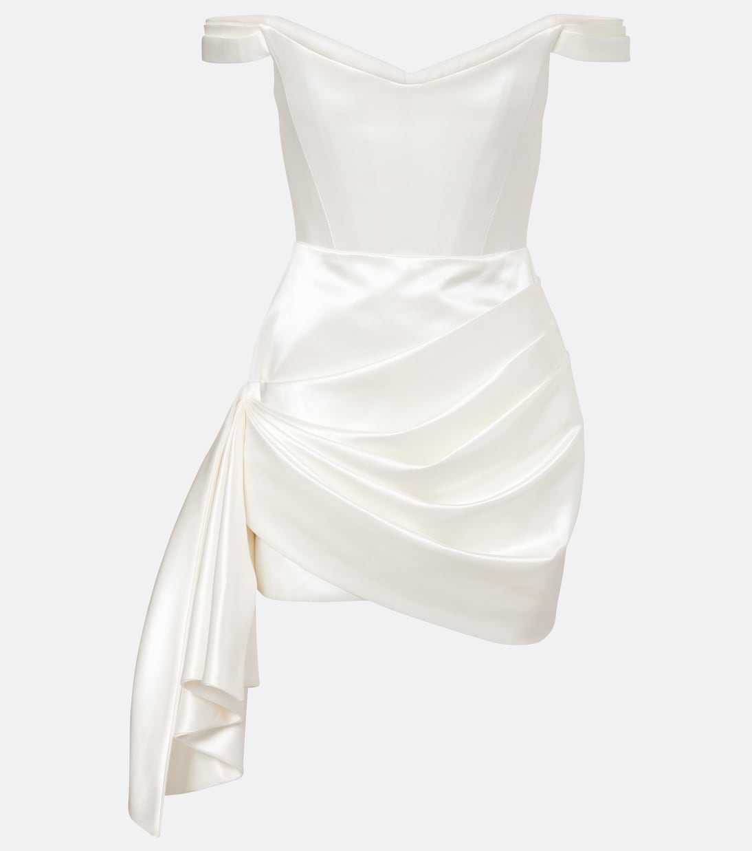 Bridal cotton and silk satin bustier dress | Alex Perry