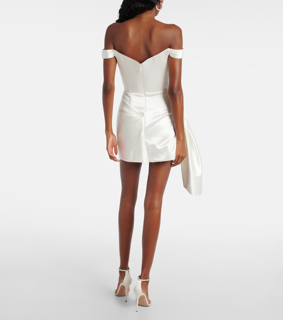 Bridal cotton and silk satin bustier dress | Alex Perry