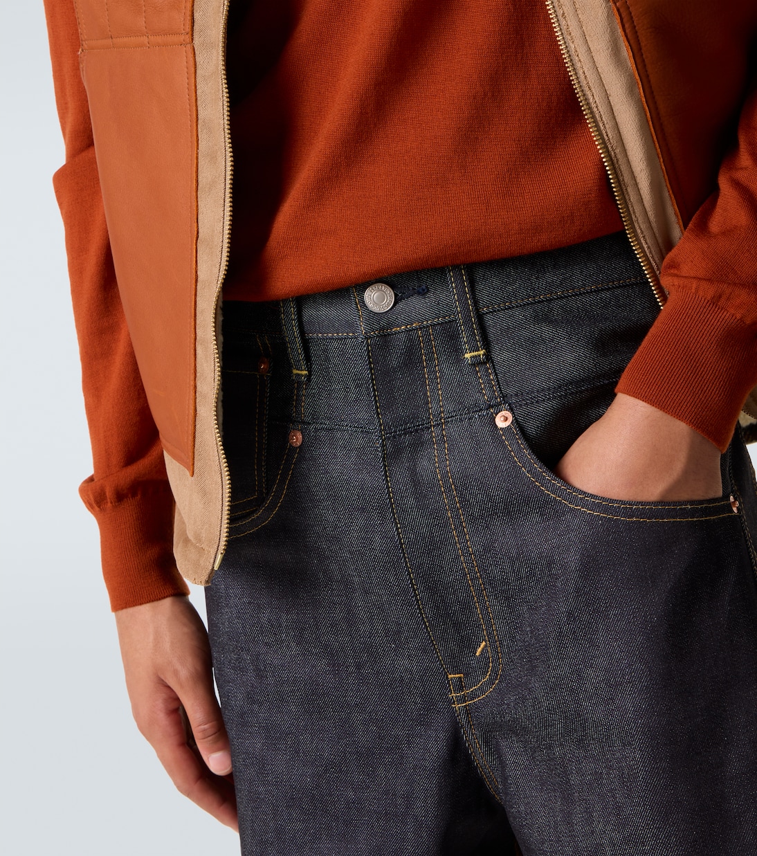 High-rise straight jeans | Junya Watanabe