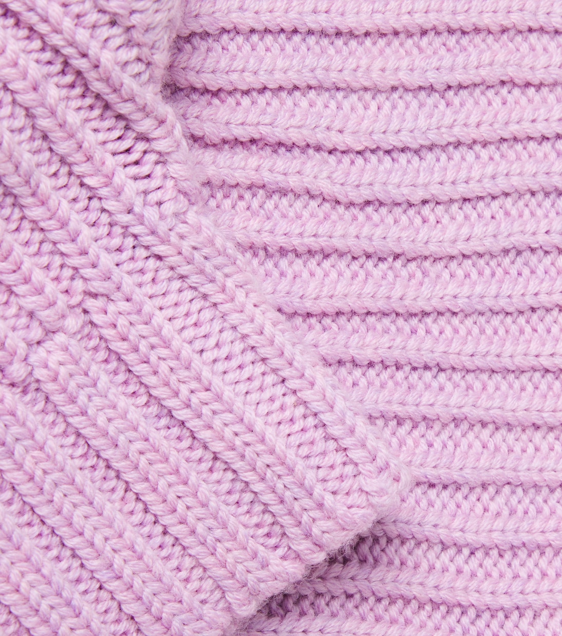 Woolao ribbed-knit wool hood | Wheat