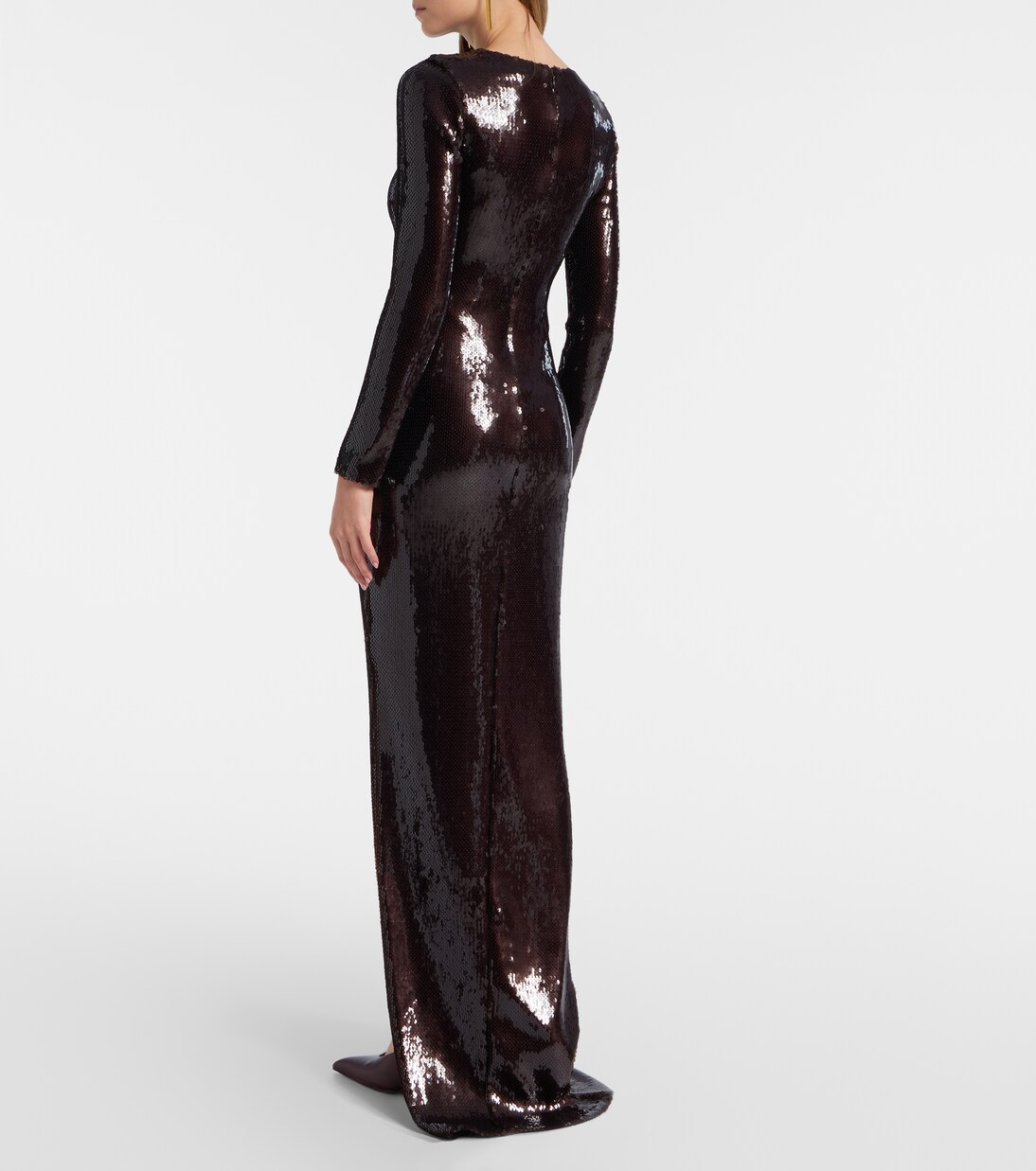 Floral-appliqué sequined gown | Rodarte