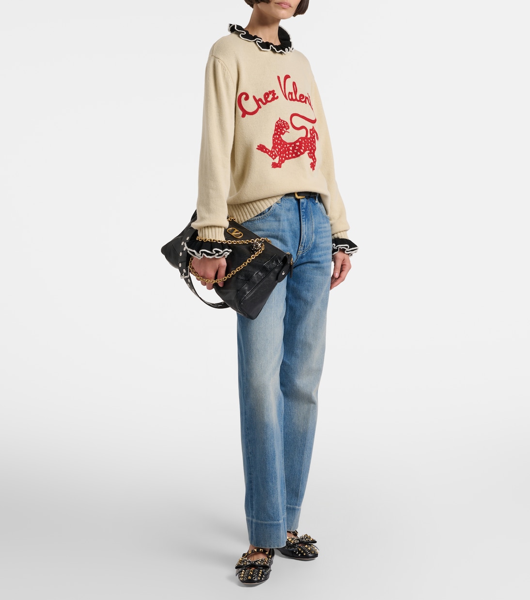 Chez Valentino virgin wool top | Valentino