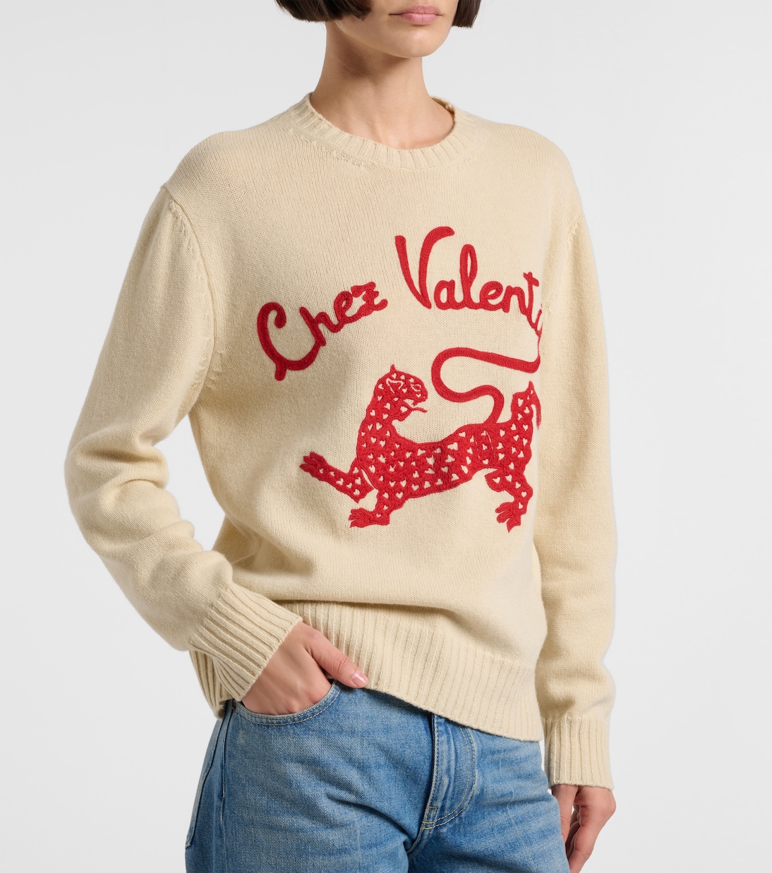 Chez Valentino virgin wool top | Valentino