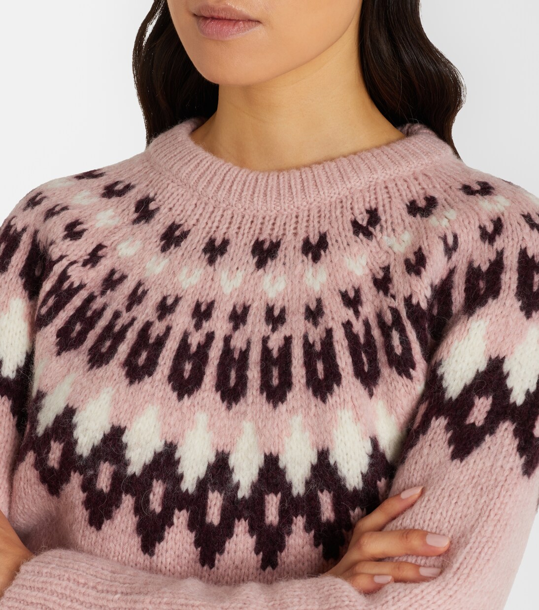 Anne Fair Isle wool-blend sweater | Veronica Beard