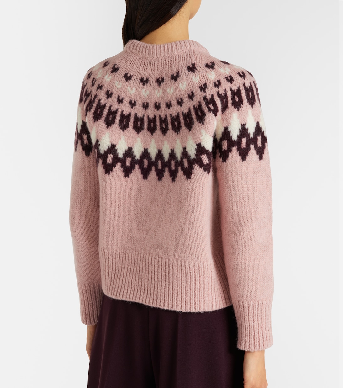 Anne Fair Isle wool-blend sweater | Veronica Beard