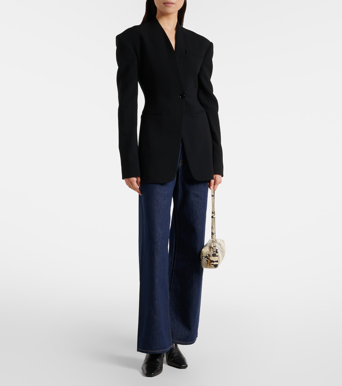 Selena high-rise wide-leg jeans | Slvrlake