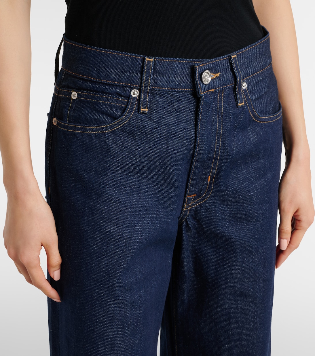 Selena high-rise wide-leg jeans | Slvrlake