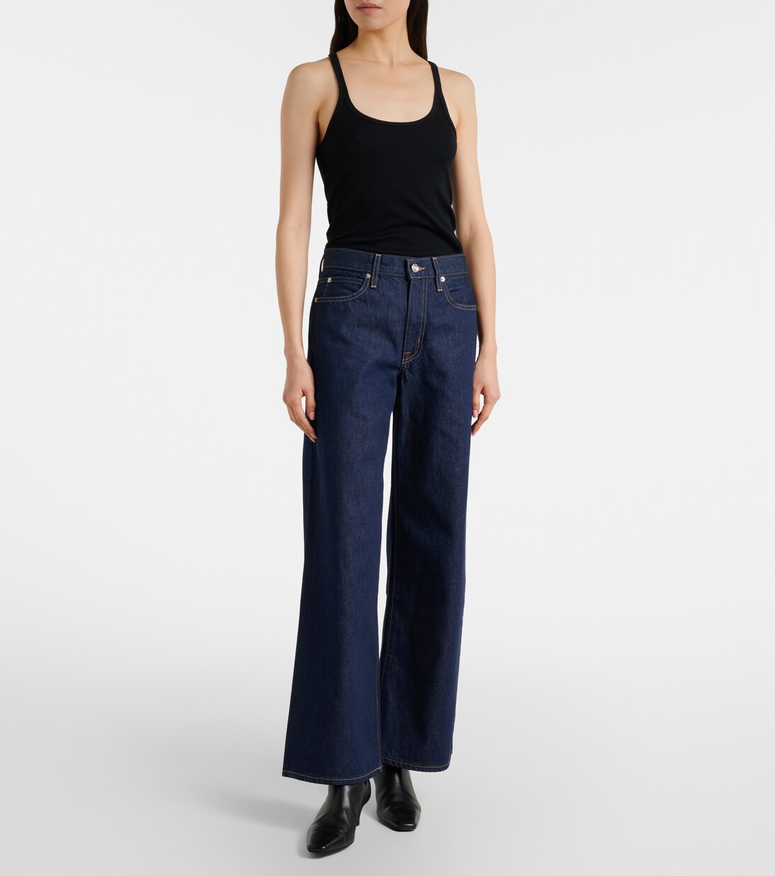 Selena high-rise wide-leg jeans | Slvrlake
