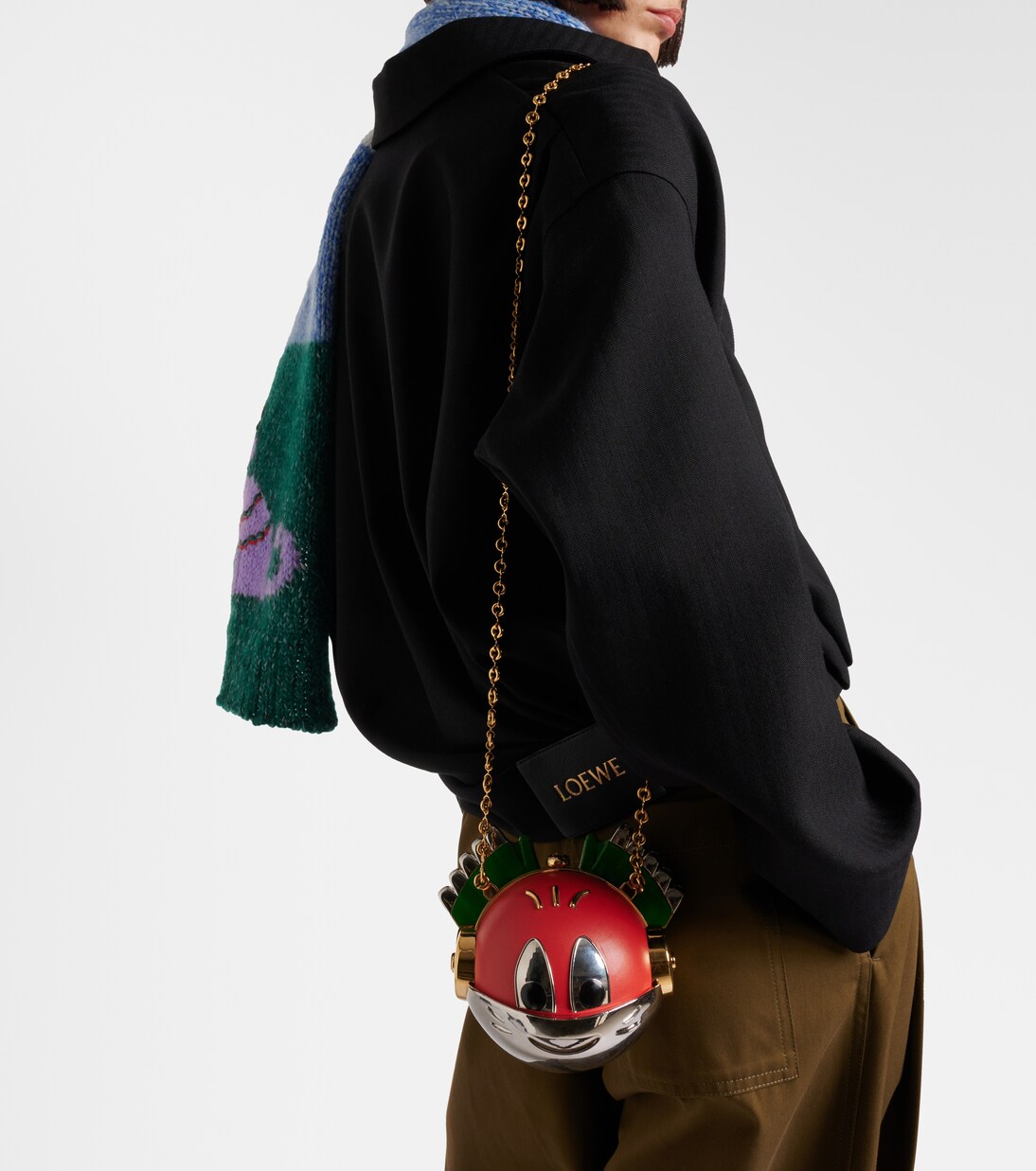 x Louis Wain Knight Cat clutch | Loewe