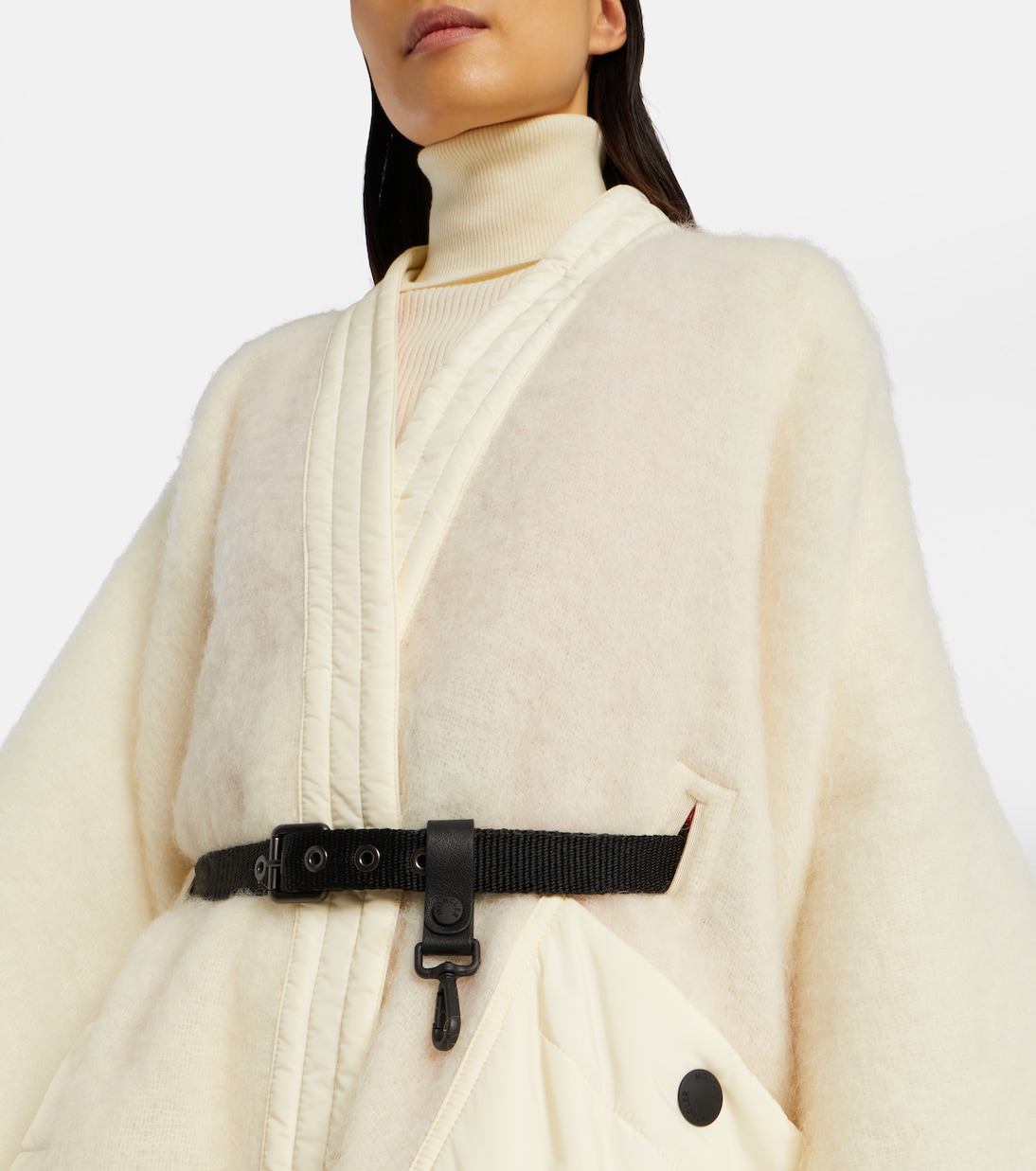 Chaqueta de tweed con piel | Moncler Grenoble