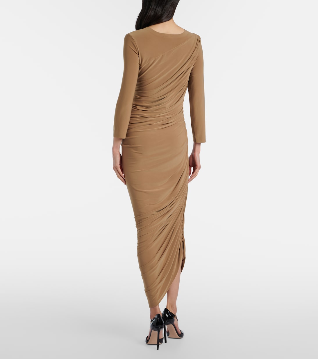 Diana ruched jersey cocktail dress | Norma Kamali