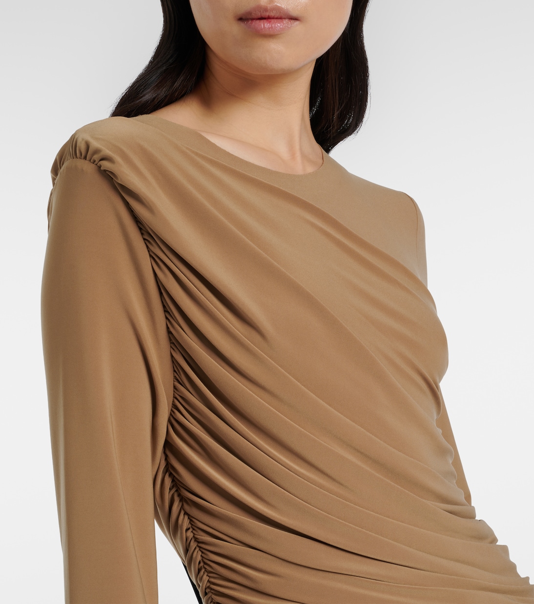 Diana ruched jersey cocktail dress | Norma Kamali