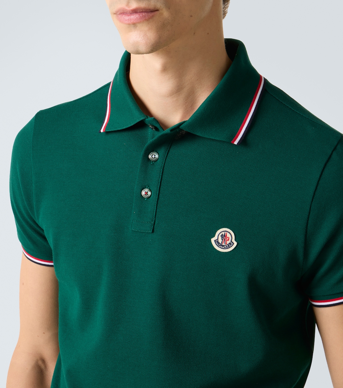 Logo cotton piqué polo shirt | Moncler