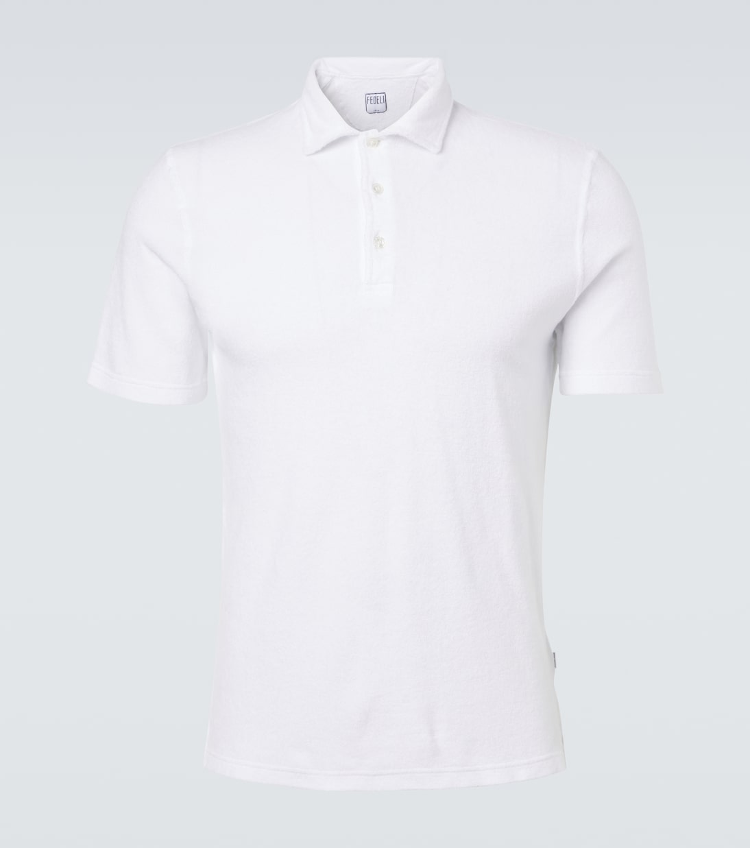 Mondial cotton terry polo shirt | Fedeli