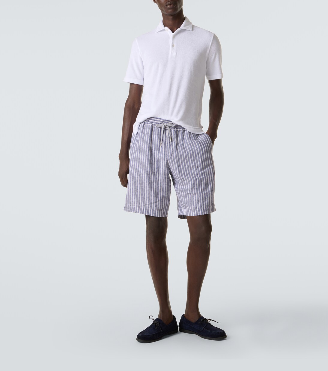 Mondial cotton terry polo shirt | Fedeli