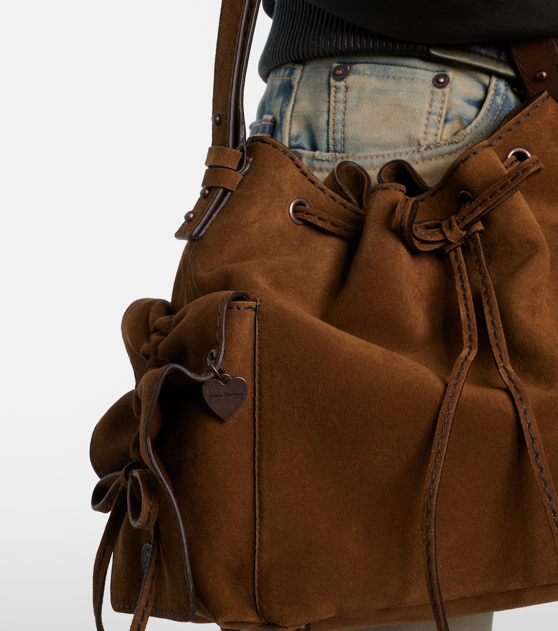 Suede bucket bag | Acne Studios