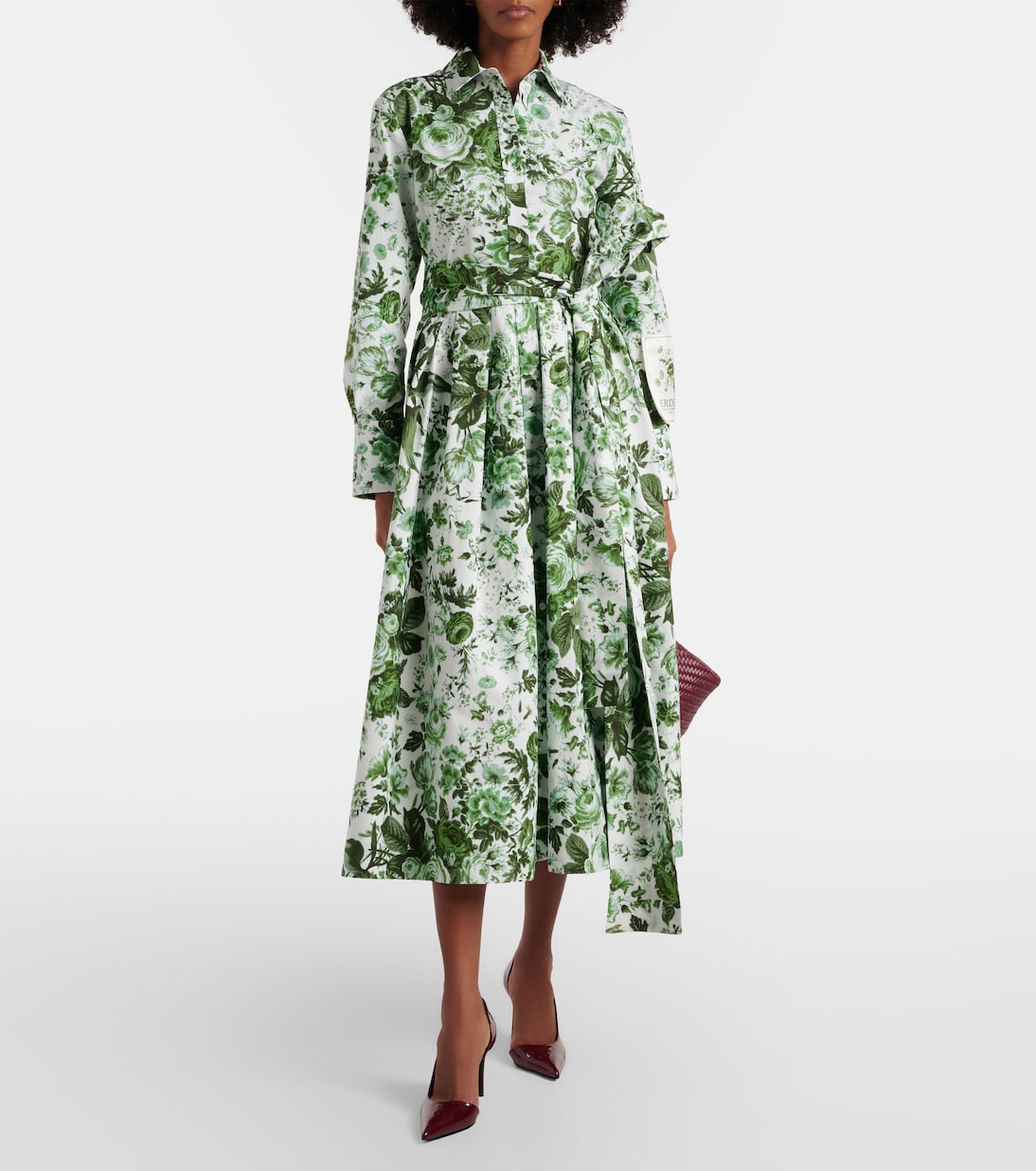 Floral cotton shirt dress | Erdem