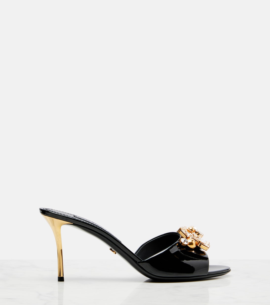 Embellished patent leather mules | Dolce&Gabbana