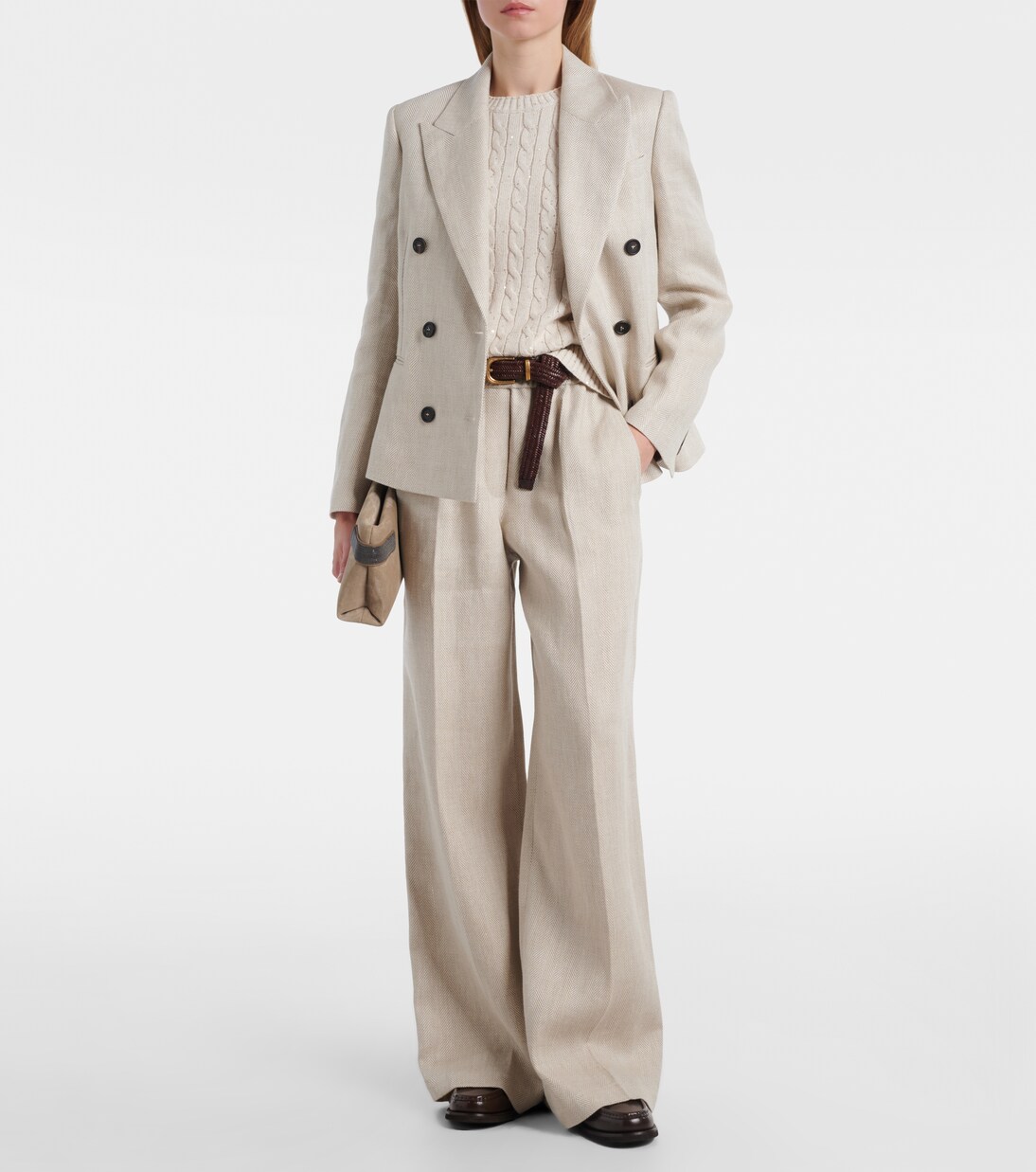 Blazer aus Leinen und Baumwolle | Brunello Cucinelli