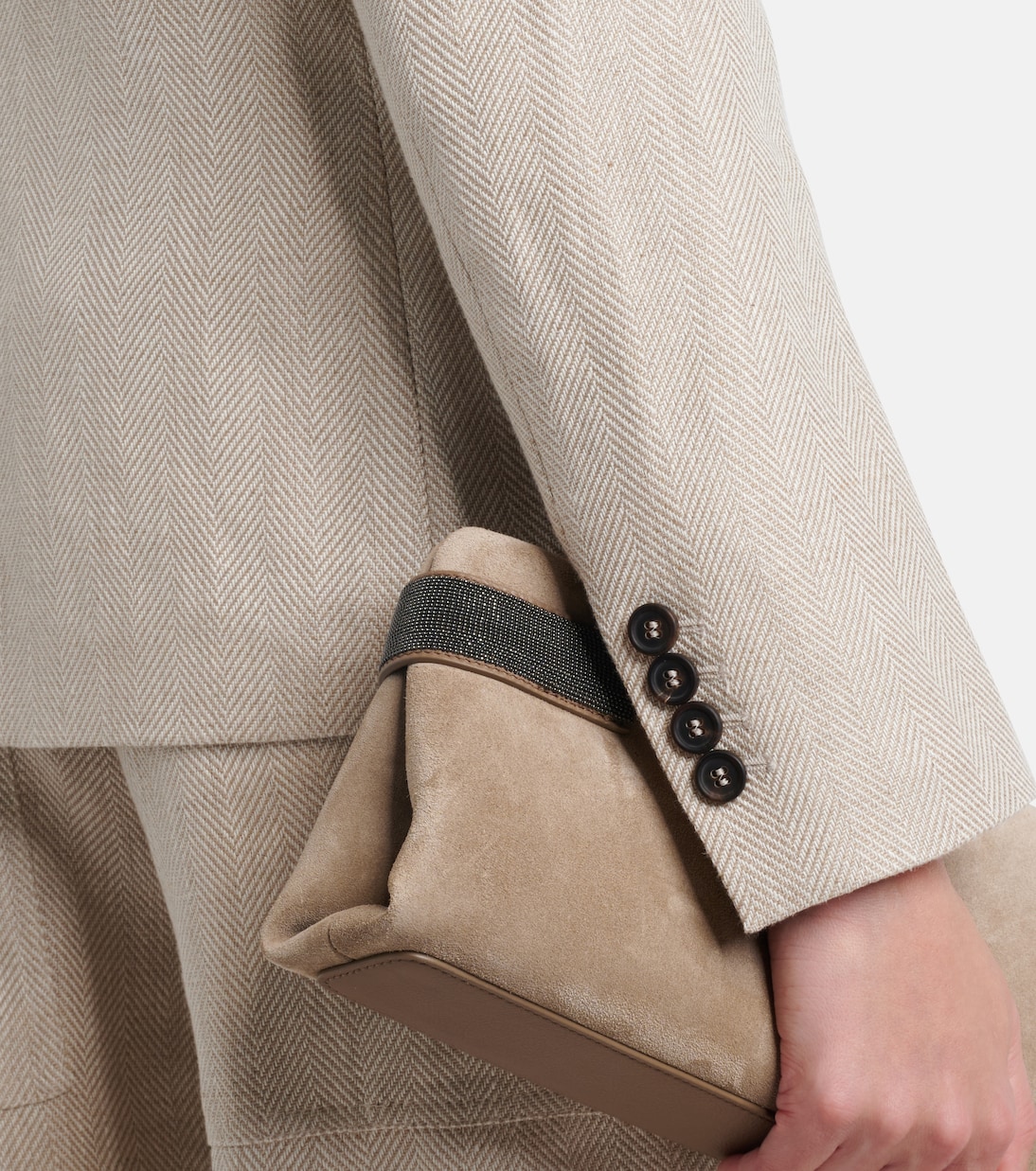 Blazer aus Leinen und Baumwolle | Brunello Cucinelli