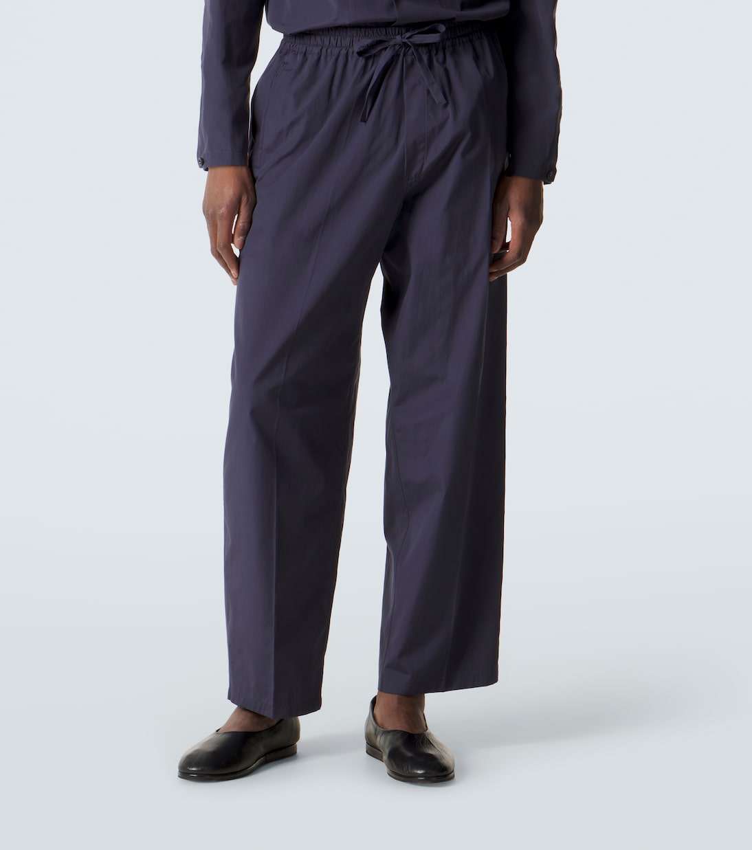 Pantalon droit Julian en coton et soie | Umit Benan