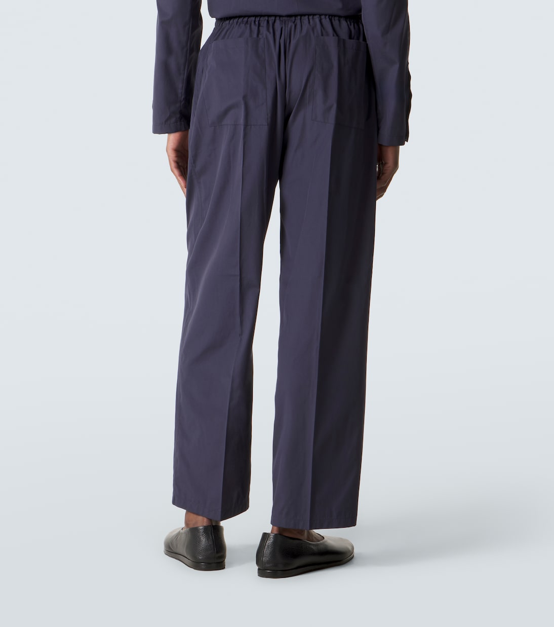 Pantalon droit Julian en coton et soie | Umit Benan