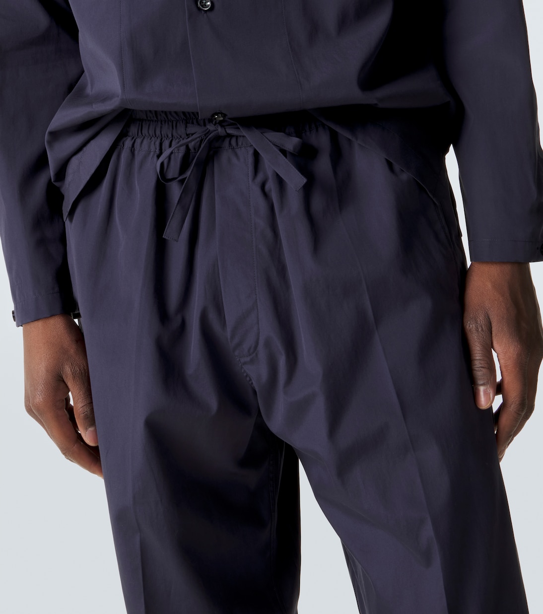 Pantalon droit Julian en coton et soie | Umit Benan