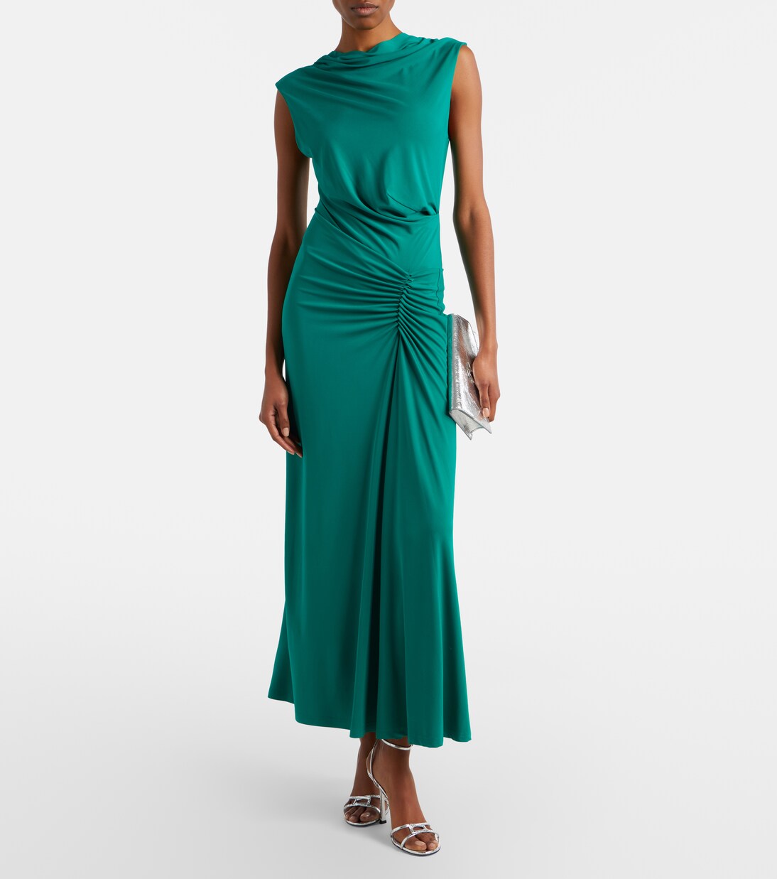 Acacia draped jersey maxi dress | Simkhai