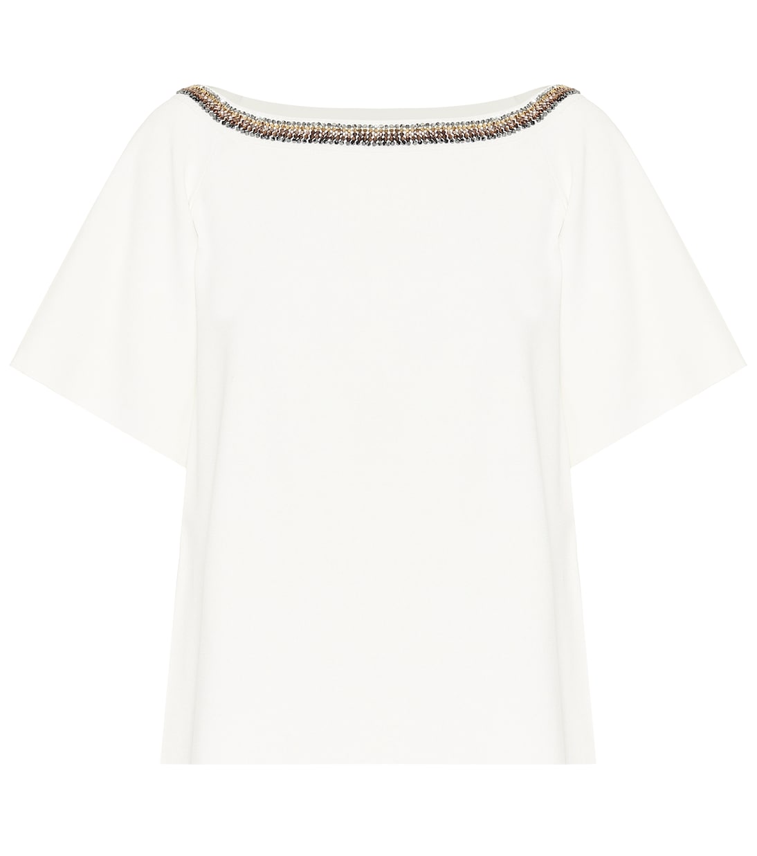 Embroidered compact-knit top | Stella McCartney