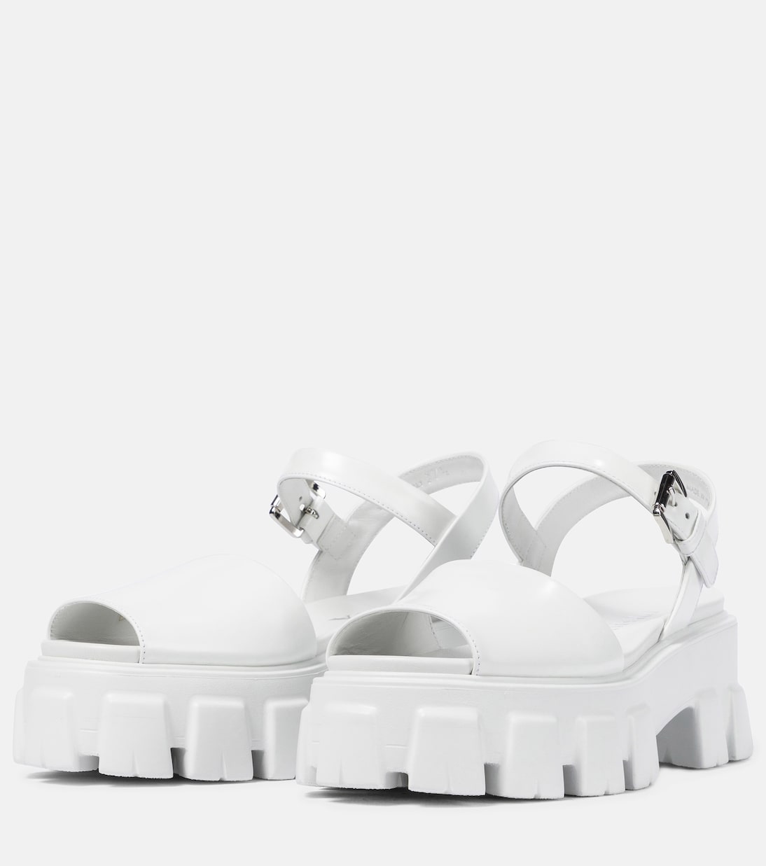 Sandali in pelle con platform | Prada