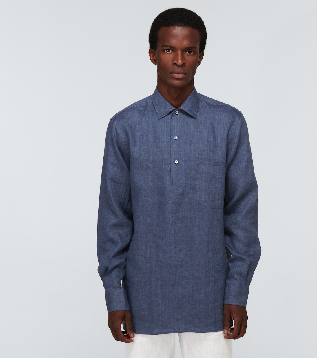 Hemd André Arizona Solaire aus Leinen | Loro Piana