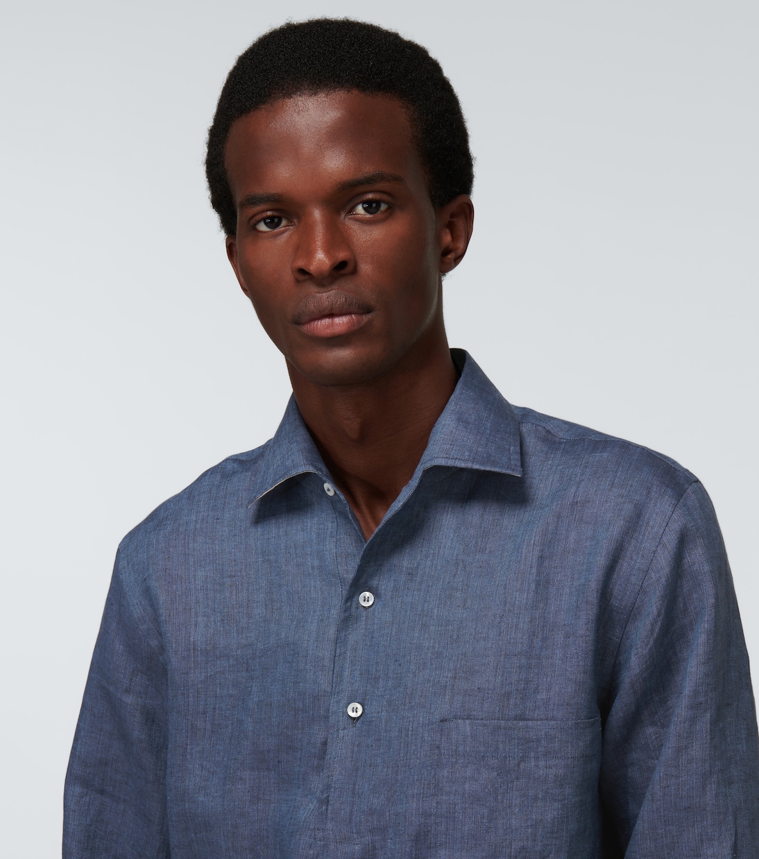 Hemd André Arizona Solaire aus Leinen | Loro Piana