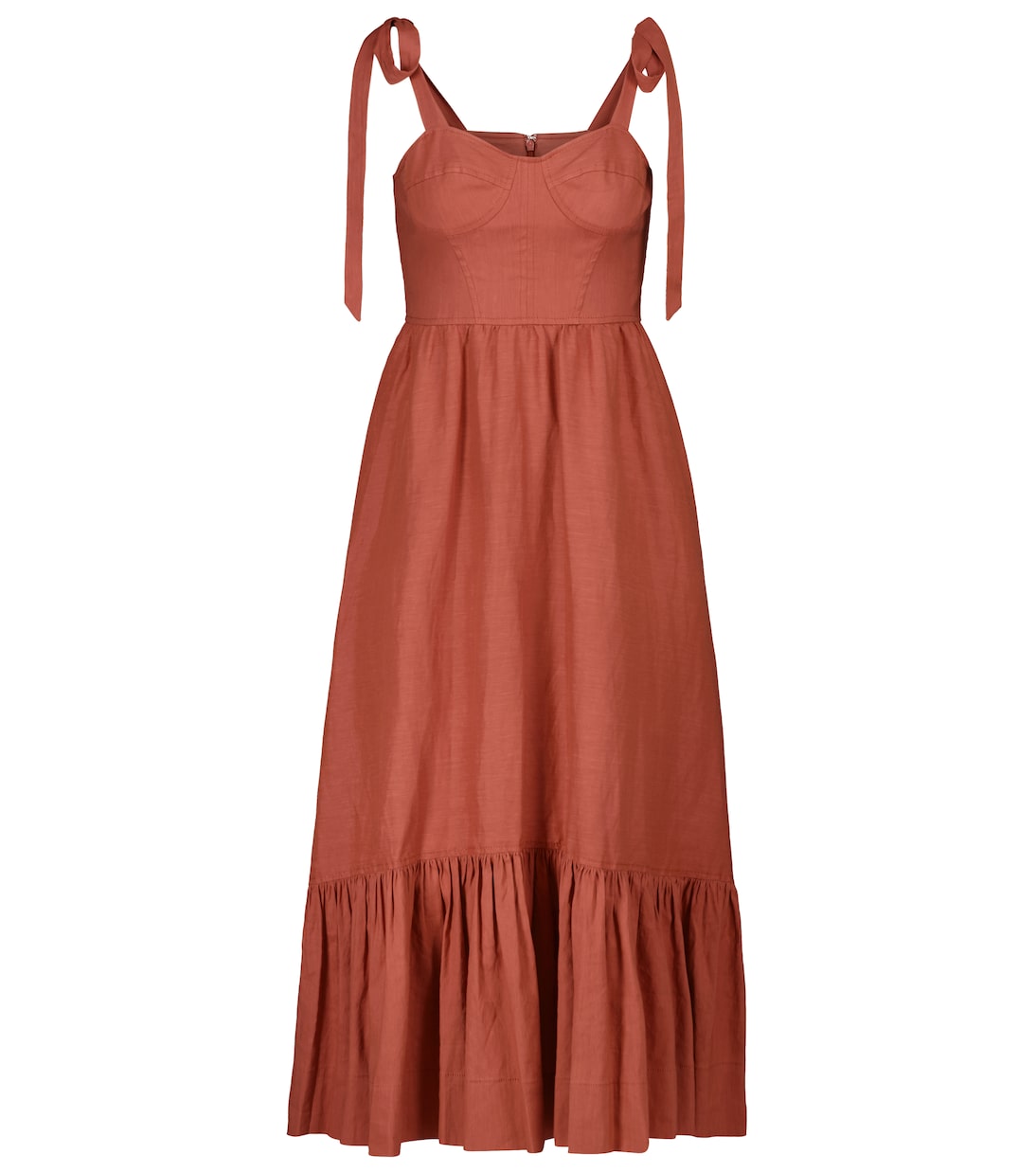 Midikleid Georgia aus einem Leinengemisch | Simkhai