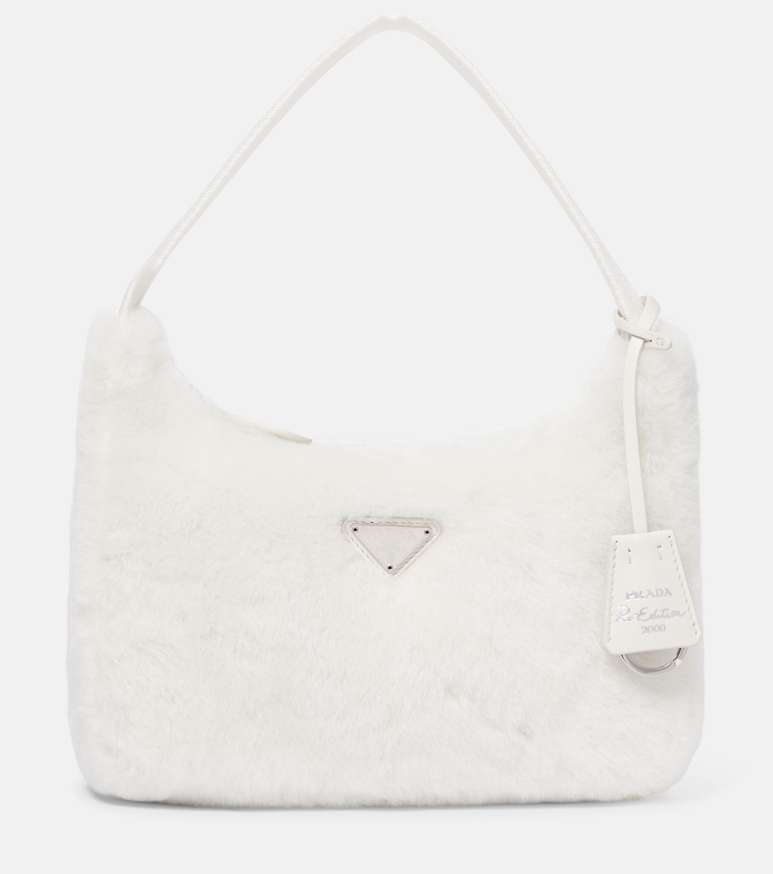 Borsa a spalla Re-Edition 2000 in shearling | Prada