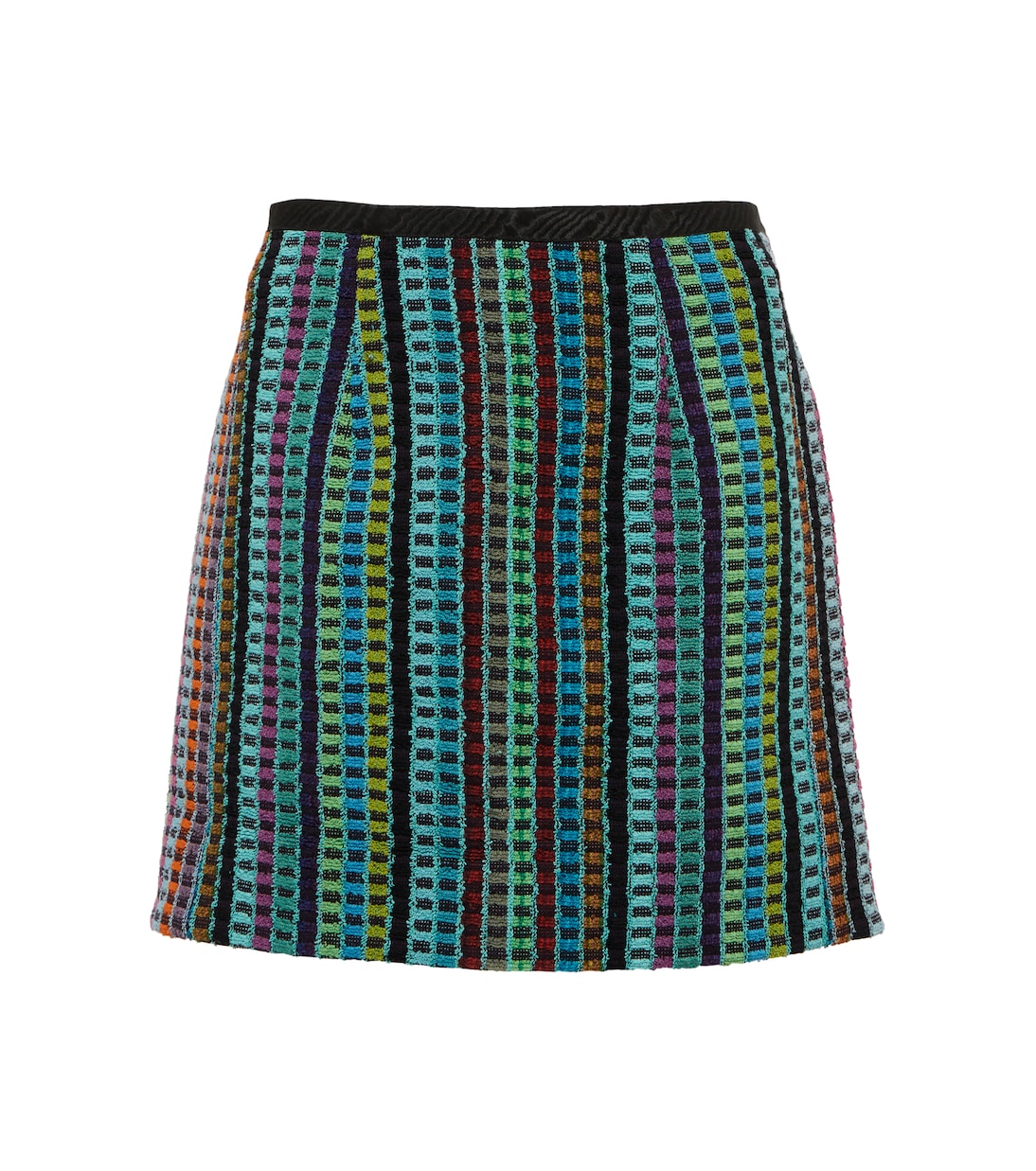 Checked cotton terry miniskirt | Marine Serre