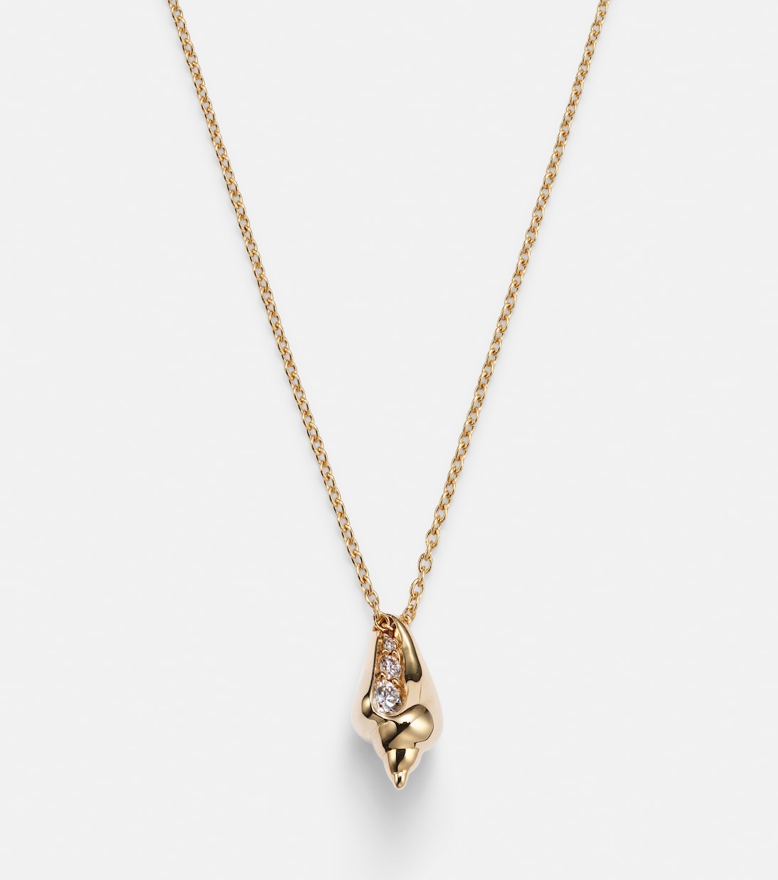 Collana in oro giallo 18kt Conque D'or con diamanti di SOPHIE BILLE BRAHE, gioiello chic per giovani trendsetter