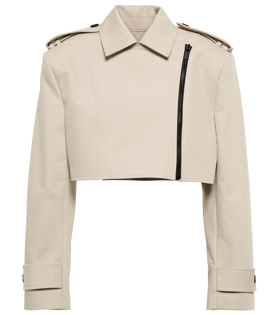 Mahis cropped cotton biker jacket | The Mannei