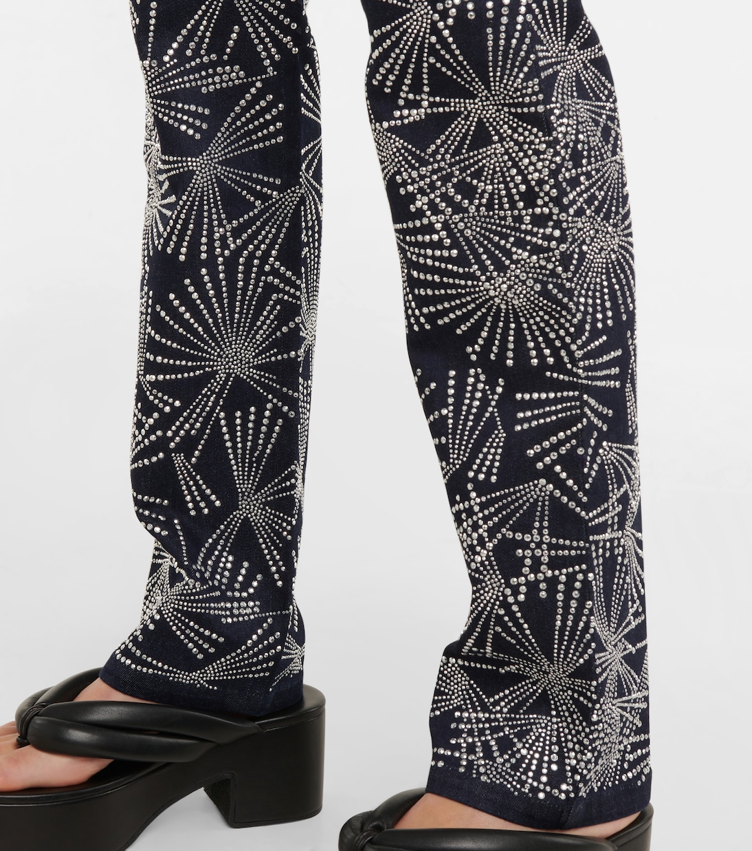 Verzierte High-Rise Jeans Jacqueline | Coperni