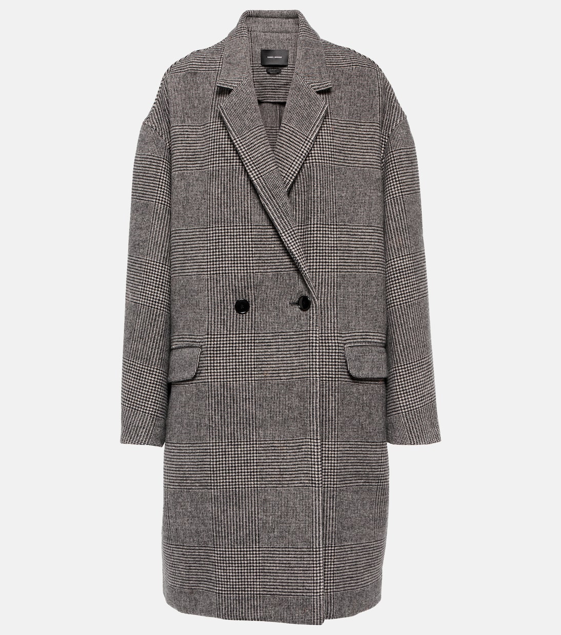 Efegozi checked virgin wool coat | Isabel Marant