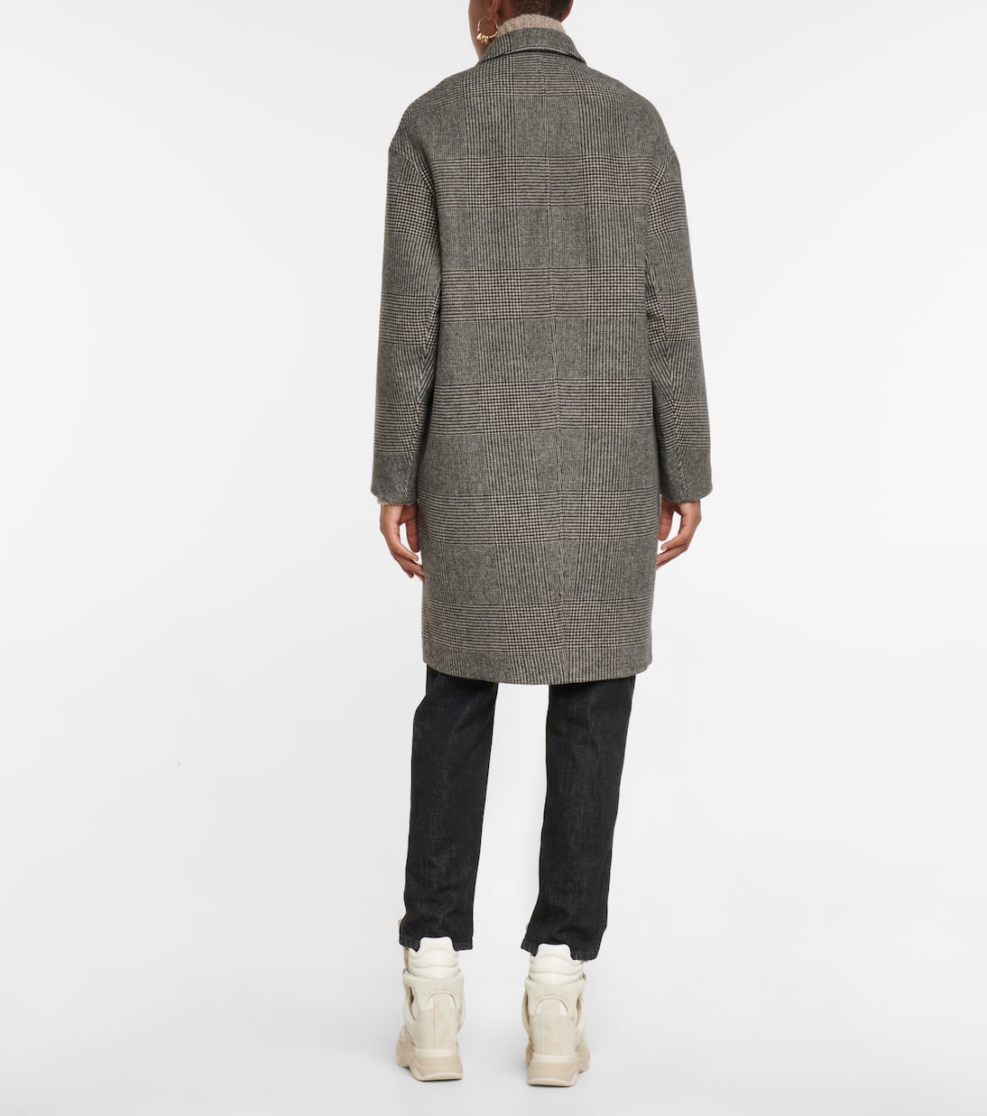 Efegozi checked virgin wool coat | Isabel Marant
