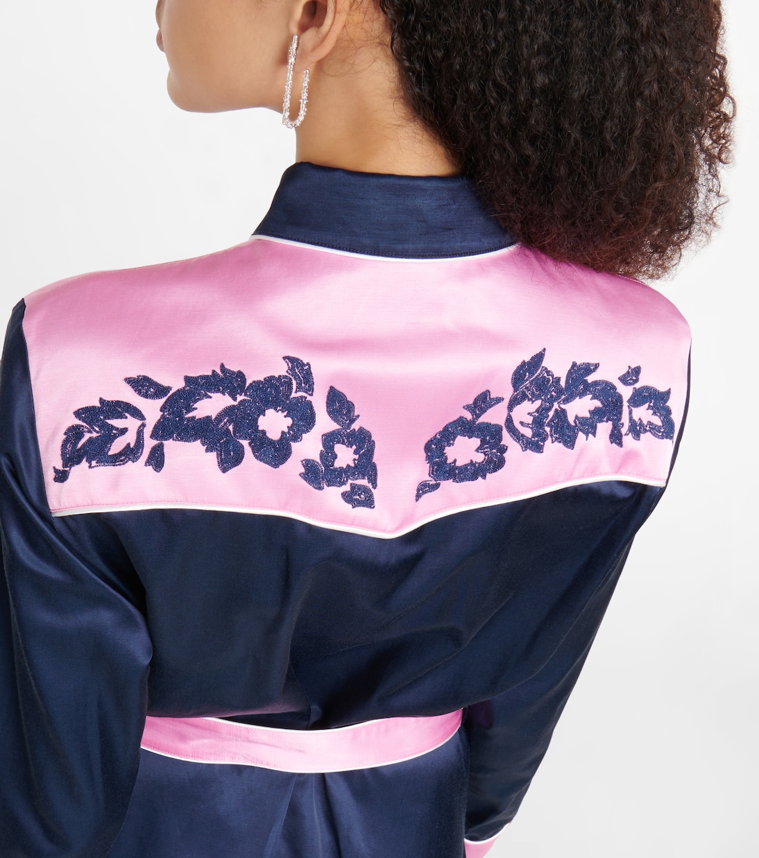 Embroidered satin minidress | Kenzo