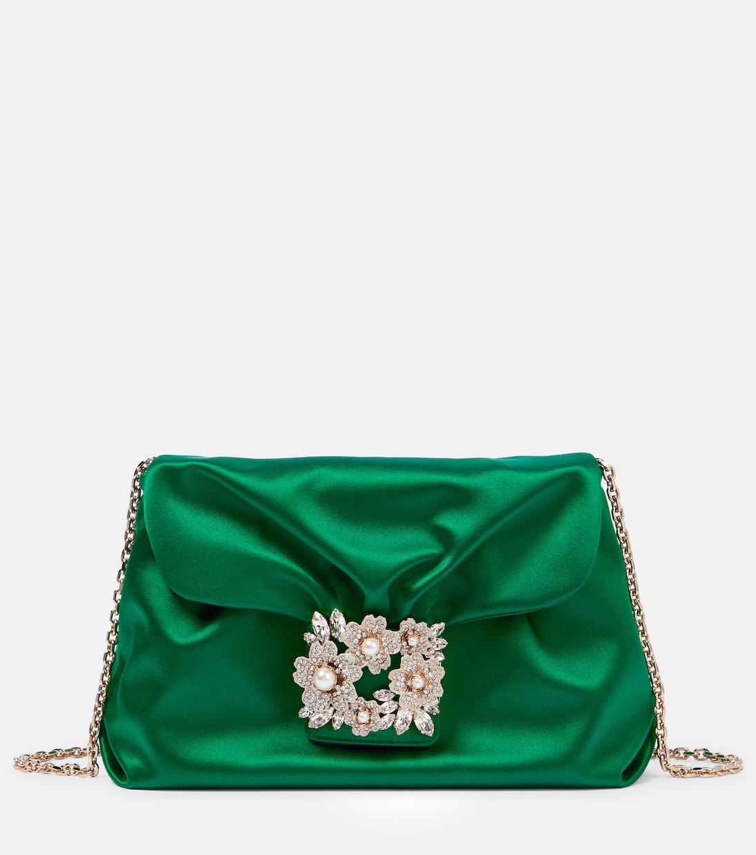 Borsa a spalla RV Bouquet in raso | Roger Vivier